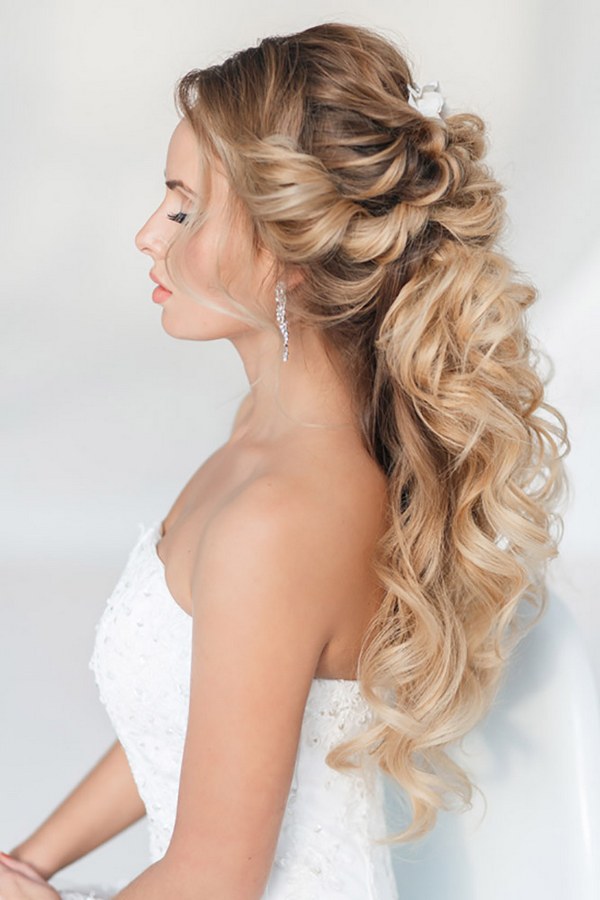 Image of wedding hair up and down