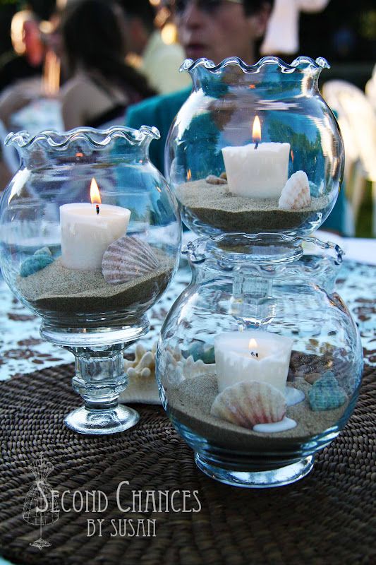 Coral Tealight Candle holder Wedding Table Centerpiece Nautical Ocean Decor 