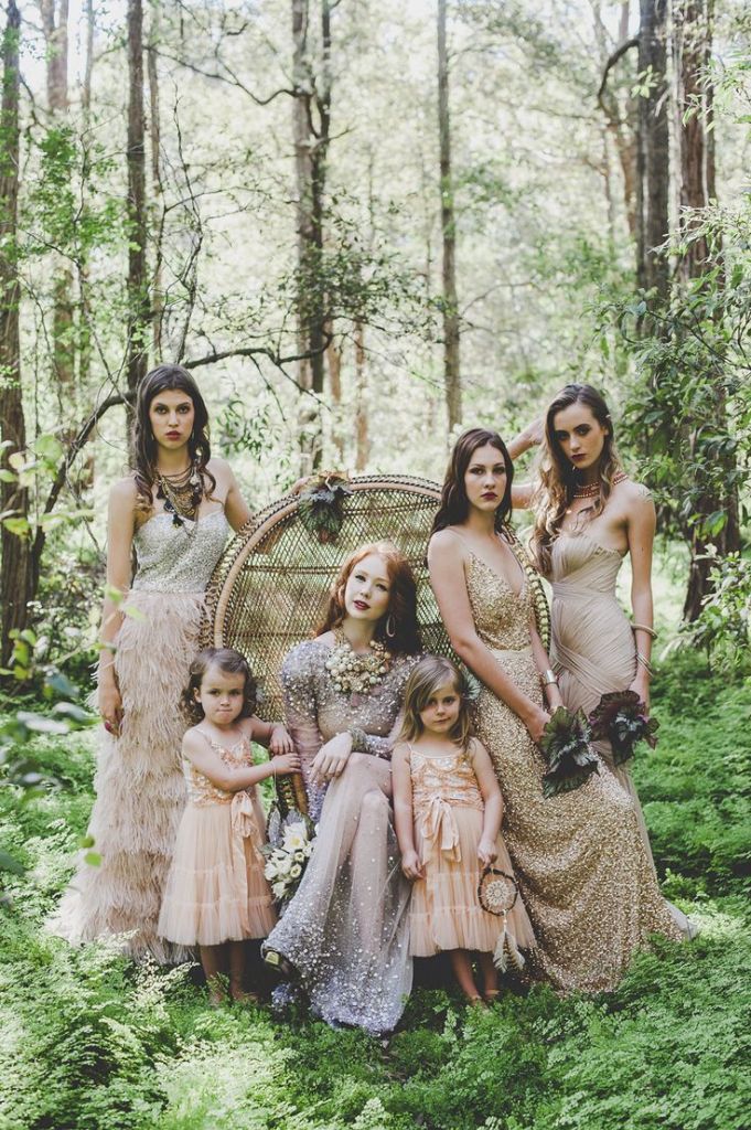 Boho wedding bridesmaid dresses