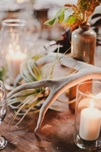 8 Deer antler Rustic country Candle Holder wedding table centerpiece party favor 