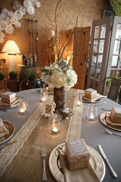 55 Chic-Rustic Burlap and Lace Wedding Ideas | Deer Pearl Flowers