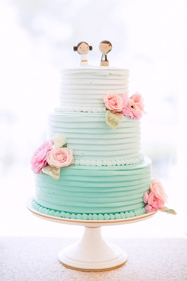 Pink wedding cakes on pinterest