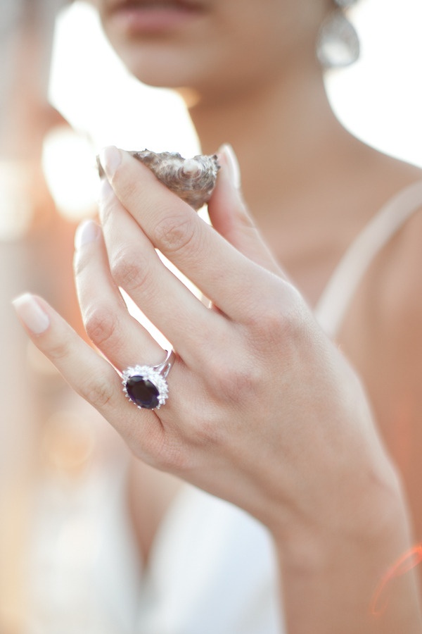 Non traditional black diamond engagement rings