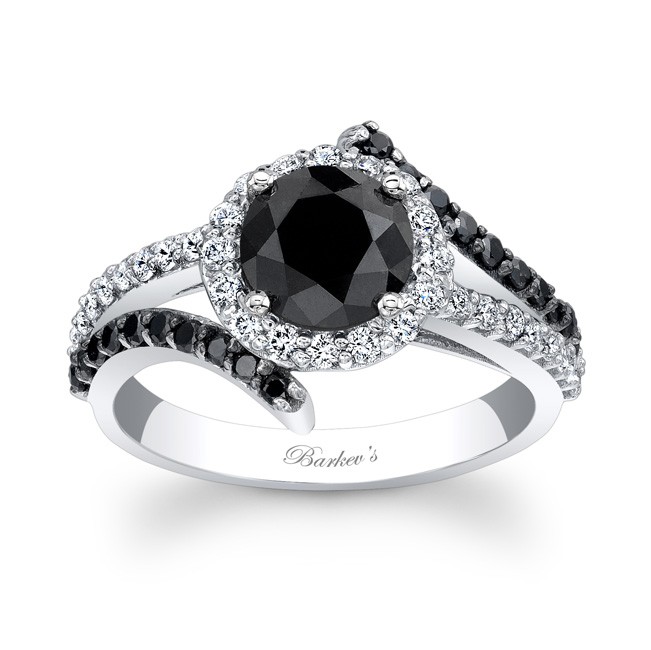 black diamond wedding rings