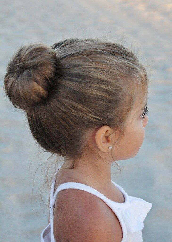 cute updo hairstyle for little girl