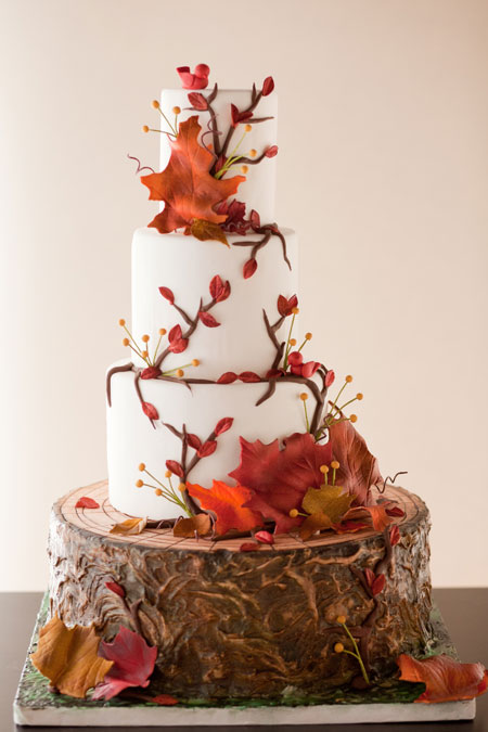 Images fall wedding cakes