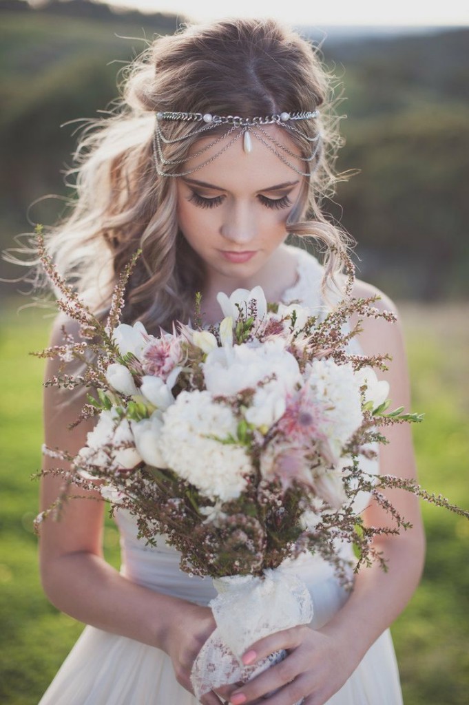 Image for wedding hair with headpiece