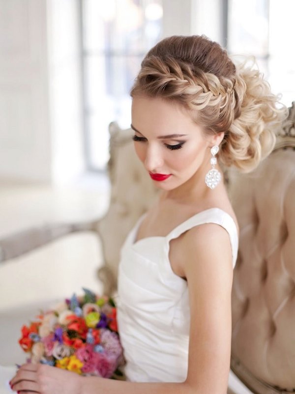 Image for wedding updos for long hair with braids