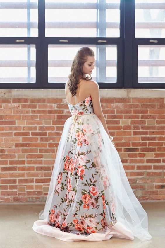 30 Floral Wedding Dresses You Can Shop Now | Deer Pearl ...