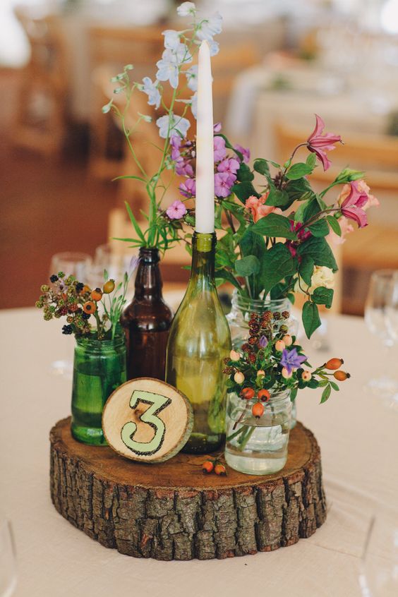 20 Wine Bottle Decor Ideas to Steal For Your Vineyard Wedding | Deer