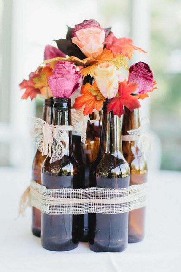 20 Wine Bottle Decor Ideas to Steal For Your Vineyard Wedding | Deer