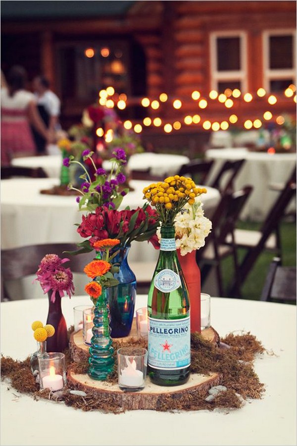 20 Wine Bottle Decor Ideas to Steal For Your Vineyard Wedding | Deer