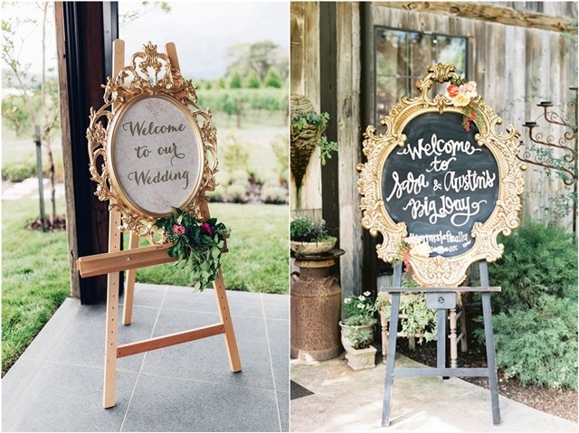 Vintage Wood Effect Welcome To Our Wedding Personalised Wedding Sign 