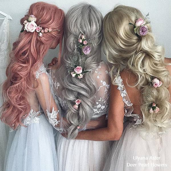 20 Beautiful Wedding Hairstyles from Ulyana Aster | Deer Pearl Flowers