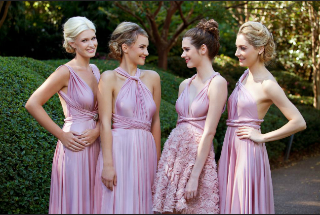 goddessbynature purple rose bridesmaid dresses