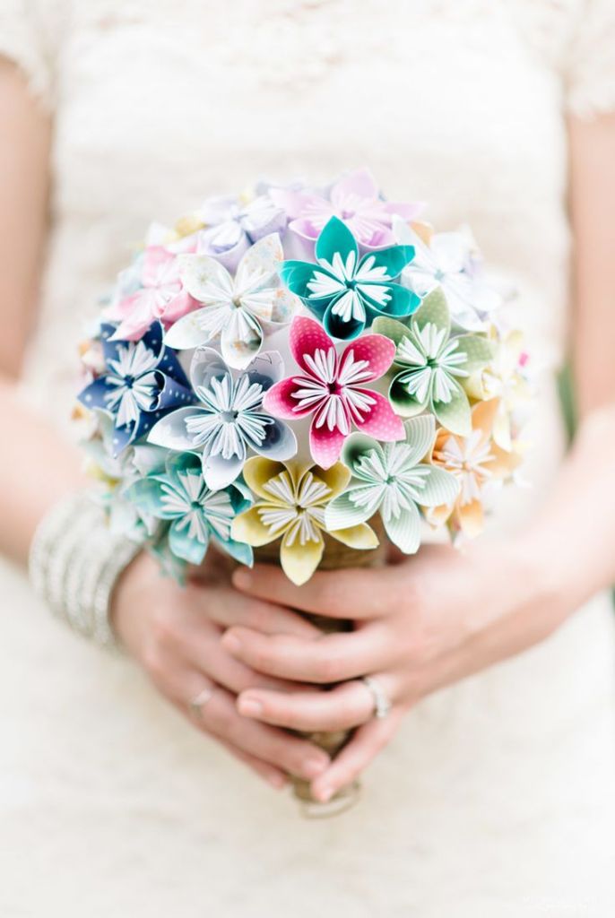 Creative paper flower bouquet