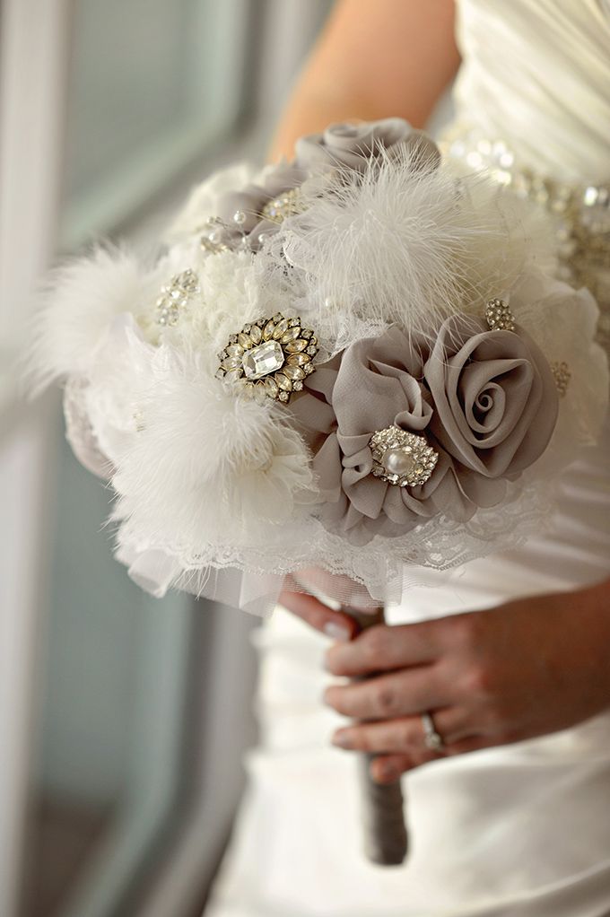 Feather Wedding Bouquet