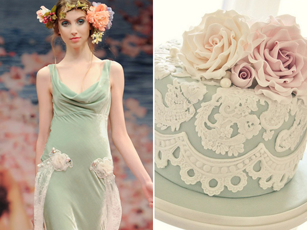 Claire Pettibone Venue collection inspired cake by Cotton and Crumbs
