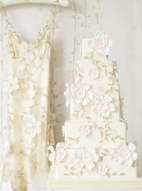 Claire Pettibone gown inspired cake by The Cake Parlour