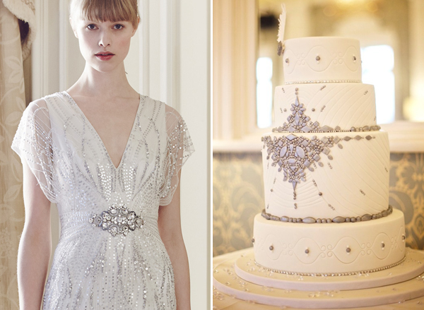 Jenny Packham Florence gown inspired cake by Strawberry Lane Cake Company