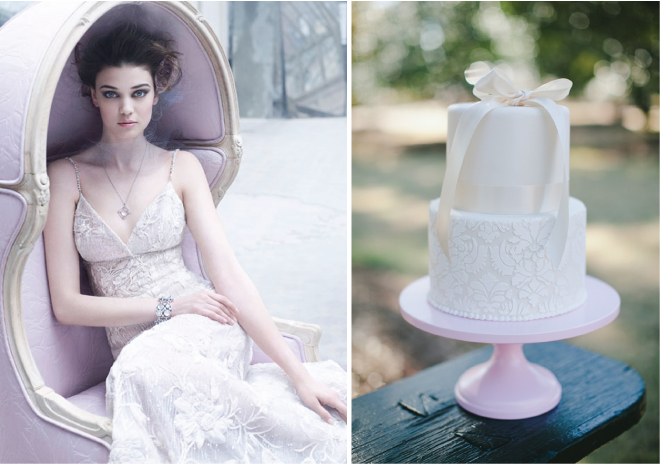 fashion inspired wedding cake