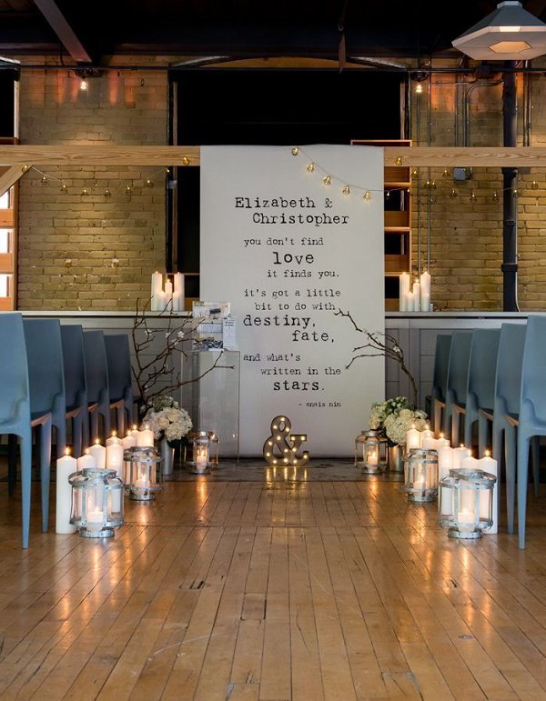 Chic Industrial Wedding Reception Ideas