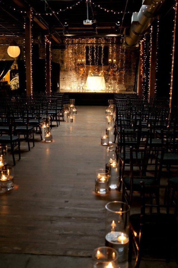 Industrial-Style Soirée wedding ceremony idea