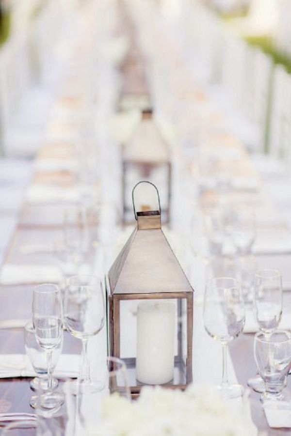 Lanterns wedding table decor
