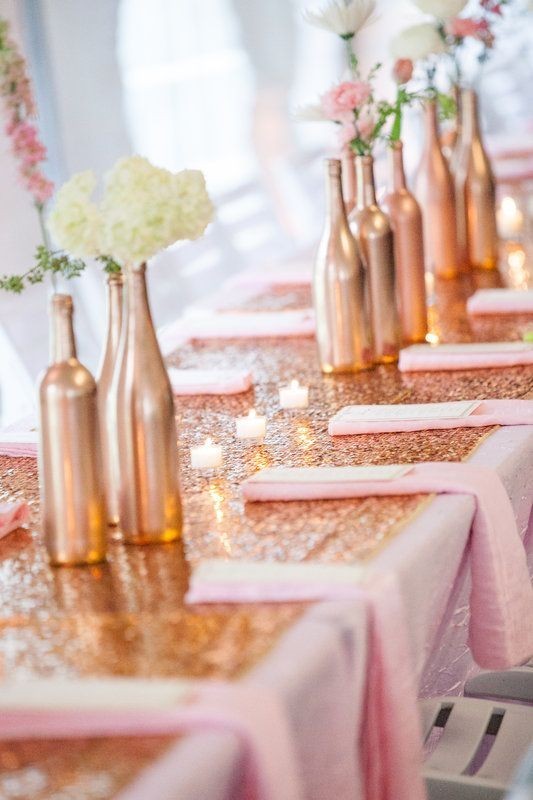 Rustic Copper Wedding Centerpieces