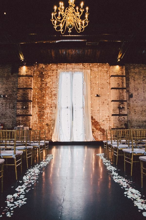 Rustic Indoor Industrial Wedding Decor Ideas