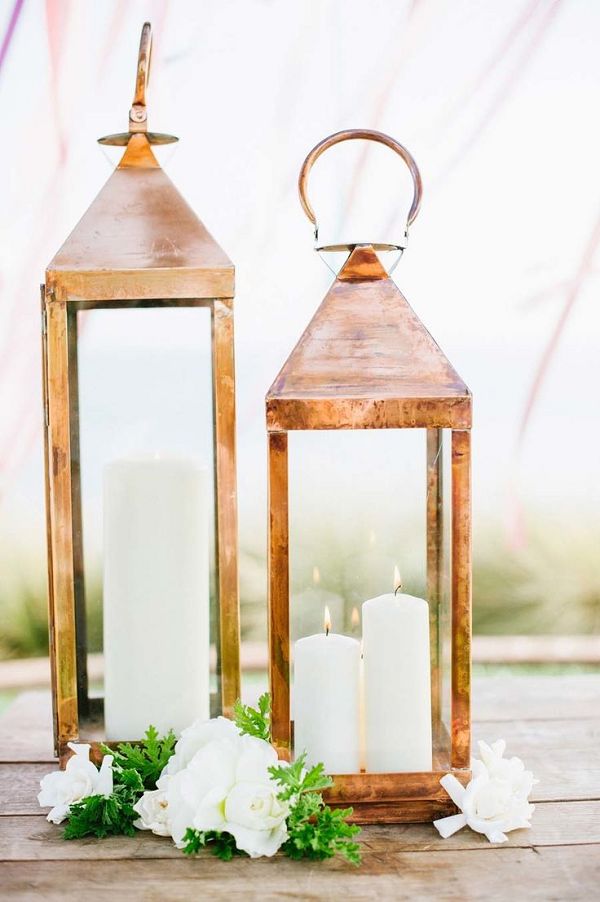 Rustic Lanterns Wedding Decor