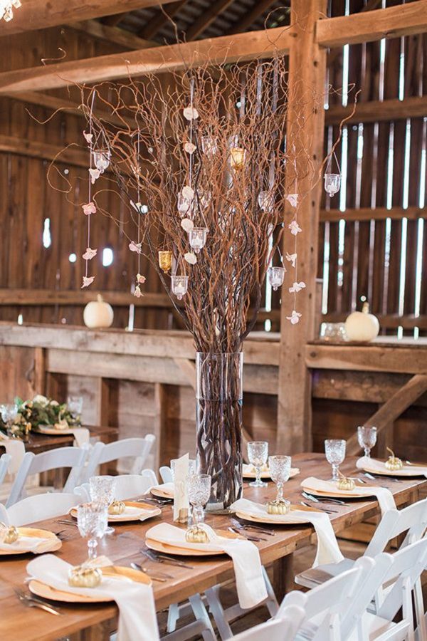 Rustic wedding decor ideas at The Barn