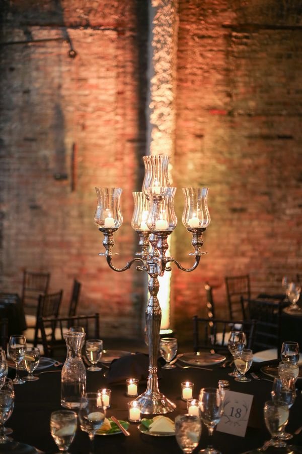 Silver Candelabra Wedding Centerpieces