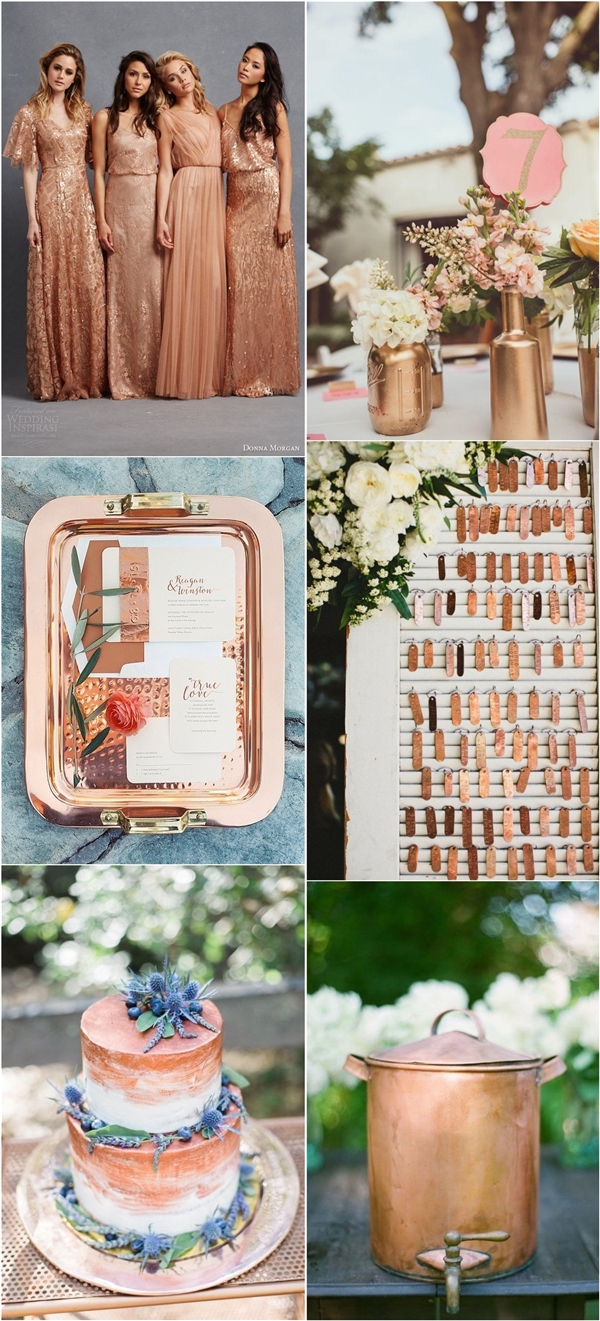 Vintage Copper Wedding Color Ideas