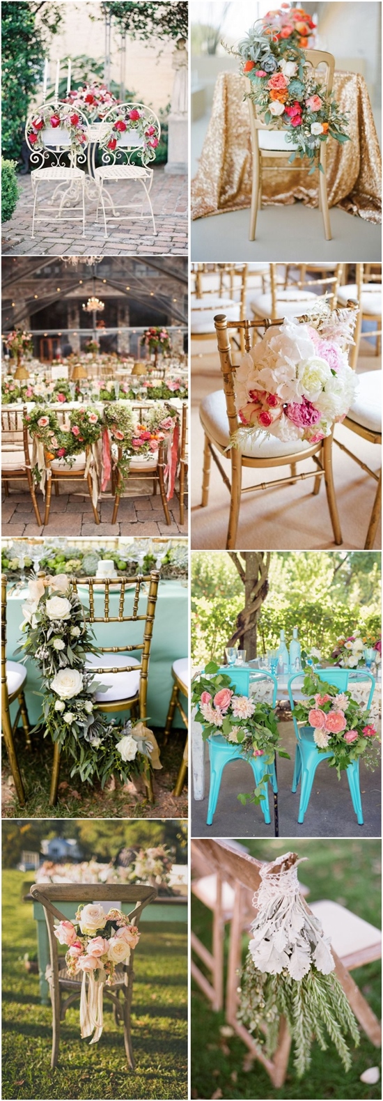 floral wedding chair decor ideas