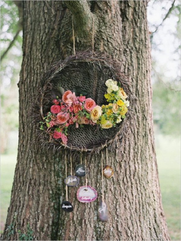 rustic boho dreamcatcher wedding decor