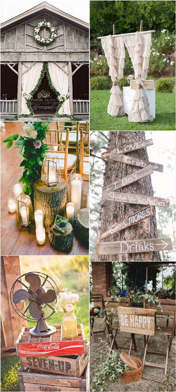 rustic country wedding decor ideas