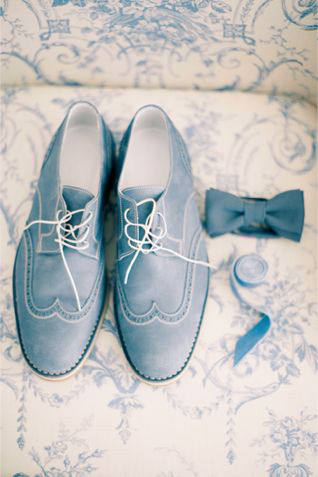 dusty blue bridal shoes