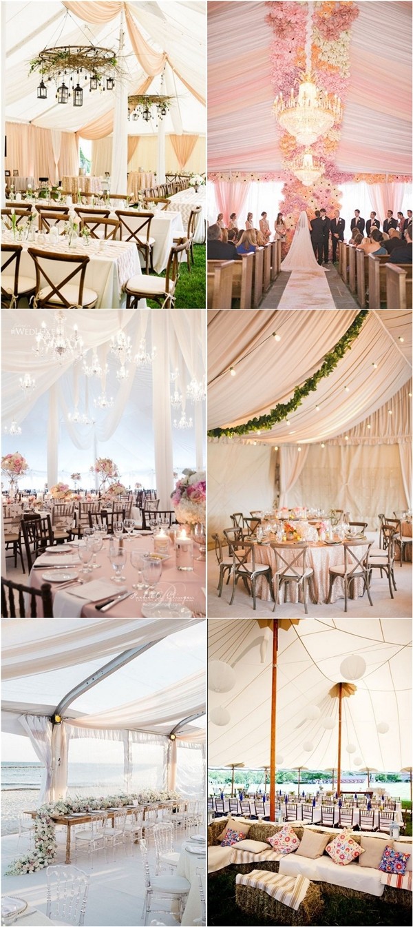 Romatic Wedding Tent Decor Ideas