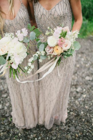 Stunning bridesmaids gowns