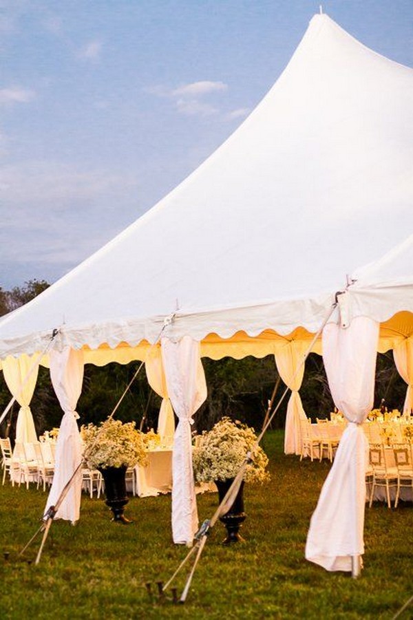 Tented Backyard Wedding Decor Ideas