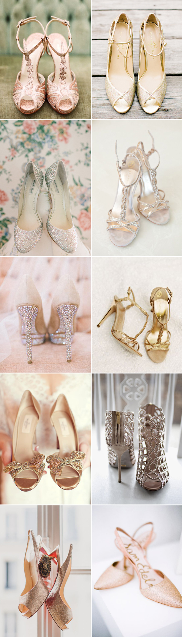 Top 10 Elegant Glitter Wedding Shoes