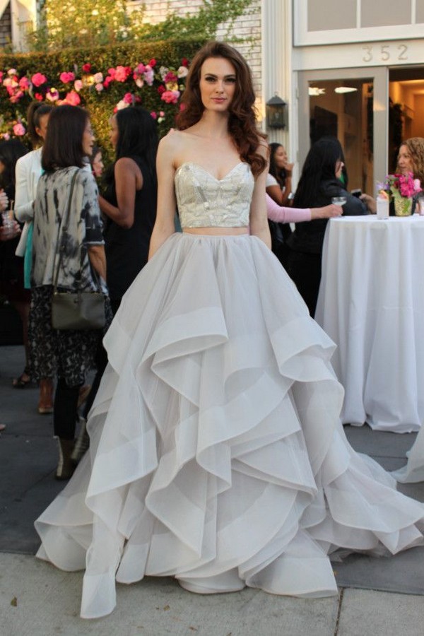 Two piece wedding dress by Hayley Paige