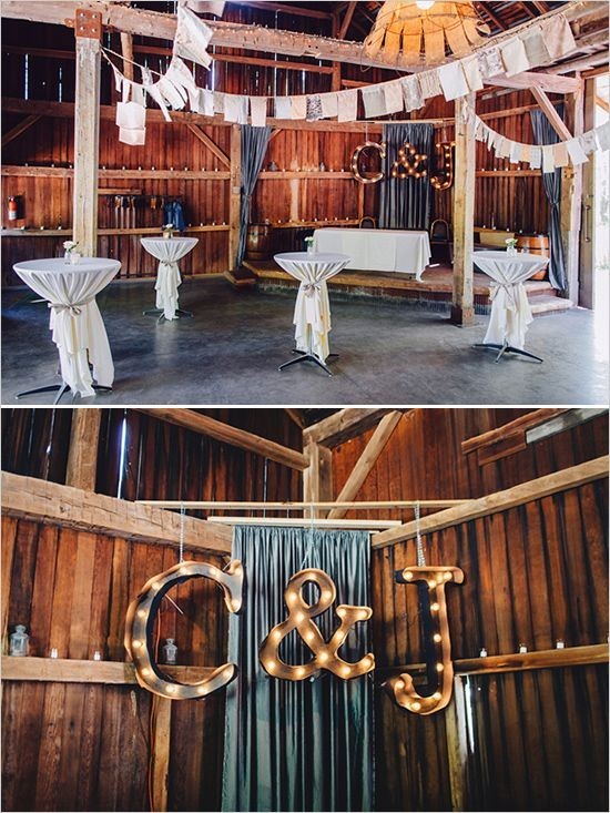 diy marquee sign lighting ideas for barn wedding reception