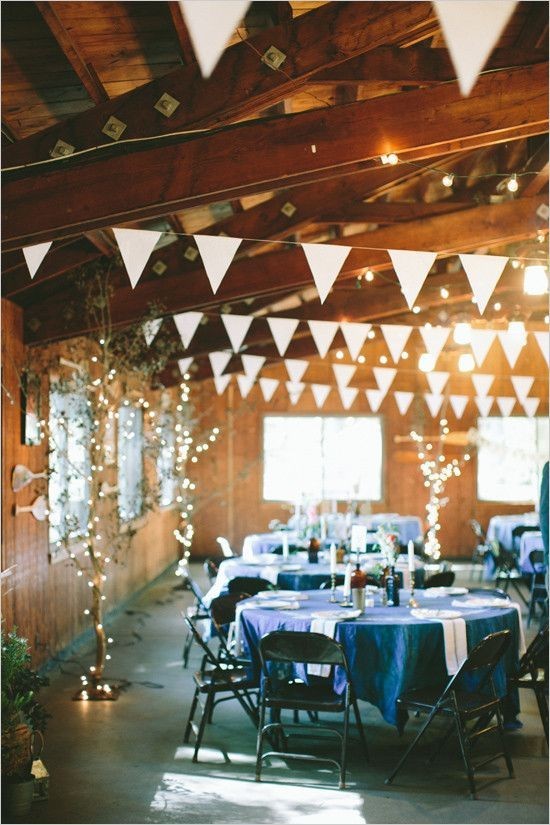 lodge rustic country barn wedding reception decor