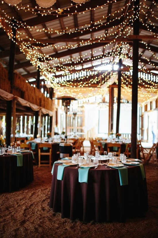 rustic farm barn venue lighting ideas