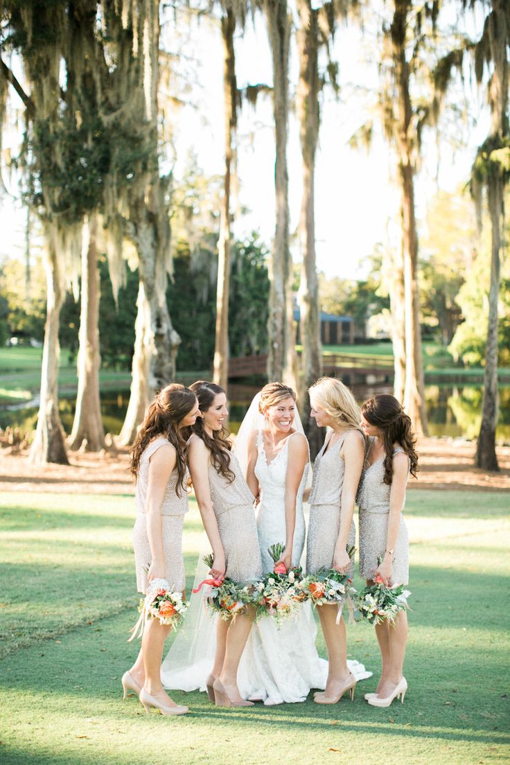 short sequined informal bridesmaid dresses