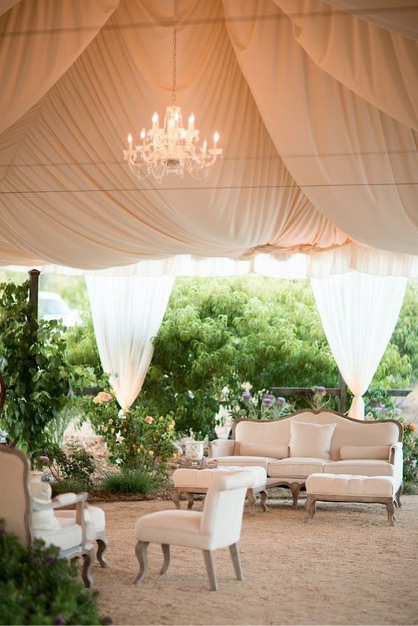 tents and lounge areas wedding decor ideas