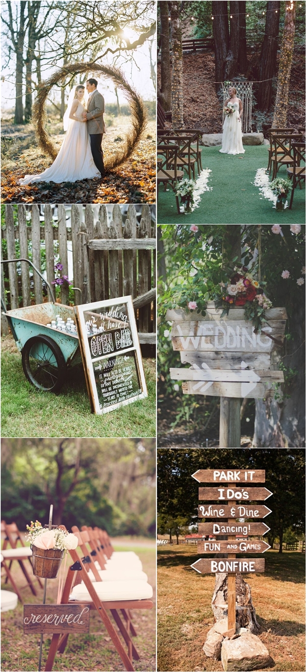Chic Rustic Country Wedding Themes Ideas