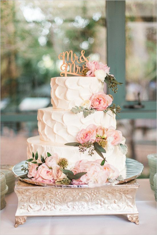 Garden Vintage Wedding Cake Ideas